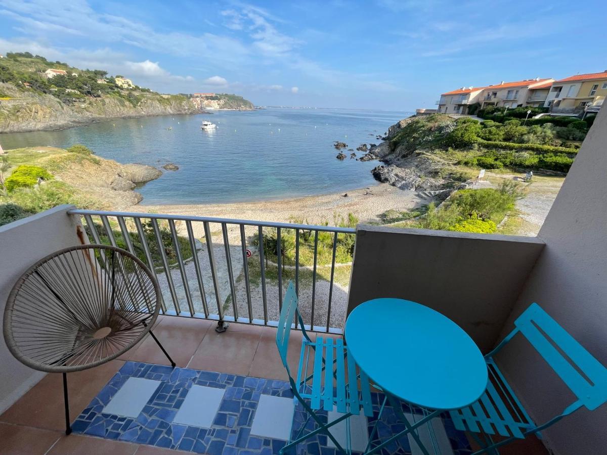 Azur: Beachfront Retreat with Sea Views and Collioure Charm Apartment Exterior photo