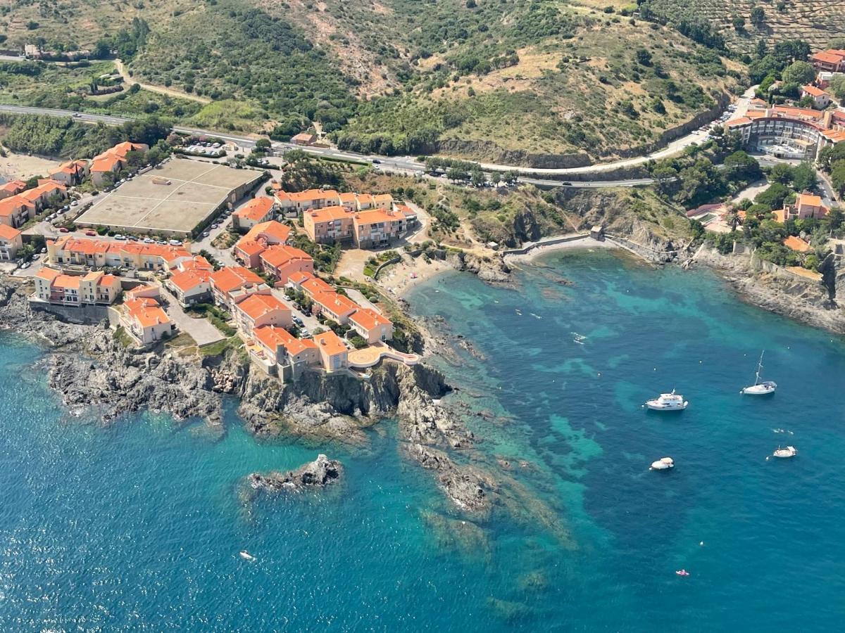 Azur: Beachfront Retreat with Sea Views and Collioure Charm Apartment Exterior photo